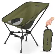 Lightweight Folding Camping Chair with Spring Lock, Stable Compact Portable