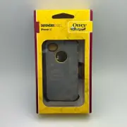 NEW OtterBox Defender Gray/Yellow Case Heavy Duty Cover w/Holster for iPhone 4S/