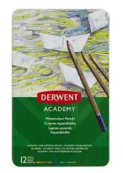 Pencil Colour Watercolored Derwent Academy 12 Pieces
