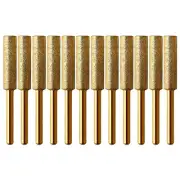 12PCS Diamond Coated Cylindrical Burr 5.5mm Chainsaw Sharpener Stone File8830