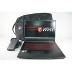 MSI GF63 10SCSR-1644TW 電競 I7-10750H/8G/1T+512SSD/GTX1650TI