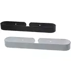 2 Pcs Black Bathroom Towel Rack White Bath Towel Holder Towel Rack Bathroom