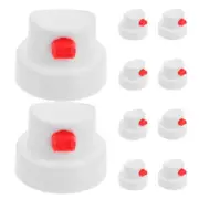 10 Pcs Spray Paint Nozzle Caps Set, Can Kit Aerosol Tips Light Pink