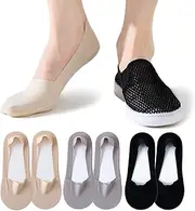 [trxooog] No Show Socks Womens for Flats 4/6/8 pack Non slip Invisible Low cut socks
