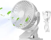 Clip Fan For Bed,Table Fan Stroller Fan with USB Charging Fan | Rechargeable Multifunctional Fan For Travel, Desktop, Bedroom, Car Seats
