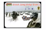 French Army Sledge Train 2 1/72 Soldiers Figures model Kit Strelets