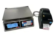 Torrey LPC40 x .01lb Price ComputingDeliMeat Scale w/Godex DT2 Label Printer-SHI