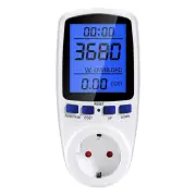 DDS108L Digital LCD Wattmeter 220V 110V AC Power Meter Backlight Electricy Consumption Energy Meter EU Plug Power Kilowa