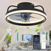 Ceiling Fans with Remote Control , Light LED Lamp Fan Smart Silent Ceiling Fans