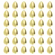 Fishing Lure Blades 0.7x0.6",30 Pack Willowleaf Lure Making for DIY Bait, Golden