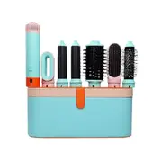6In1 MultiFunctional Hair Dryer Comb Set Hot AirStyler Hair Curler Straightening Curling Iron Styling Brush Tool EU Plug As Shown