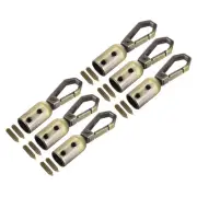 0.32" Cord End Cap Terminator Cord Finding for Tassel Jewelry Making 6Pcs Bronze