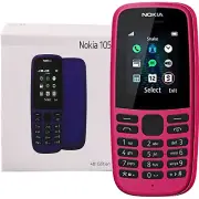 Nokia 105 (2019) Pink 4MB + 4MB Single-SIM Factory Unlocked 2G OEM NEW