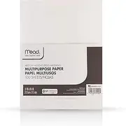 Mead Paper Multi-Purpose Typing Paper, 8-1/2" x 11", White (39100), 100 Sheets