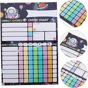 Ciieeo Housework Reward Table Responsibility Chore Board School Behavior Chart Classroom Reward Chart Reward Planner Notepads for Kids Chore Chart Refrigerator The Pet Magnetic Child