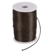 Satin Nylon Cord String 2.5mm 330 Feet for Macrame Chinese Knot Brown