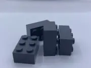 LEGO Parts Lot x (4) Ct ~ Dark Bluish Gray Brick 2 x 3 ~ No 3002