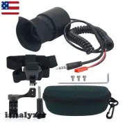 V760A-3 Wearable Head Mounted Display 0.39"OLED 12X Eyepiece Adjustable Diopter