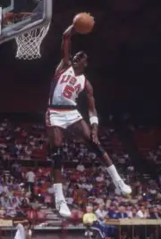 Basketball Pan Am Games, USA Michael Jordan in action 1983 Old Photo