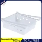 AU Drawer Refrigerator Storage Box Rack Holder Slide Fridge Organizer(White)