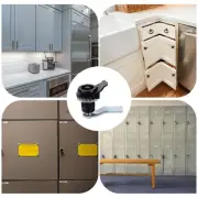 2 Sets Furniture Fastener Locks Tubular Cam Locks Lock Mailbox Desk Push Lock