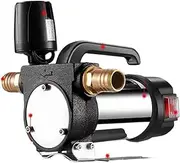 12V/24V/220V 990W Fuel Pump Diesel Kerosene Pump With Oil Pipe Refueling Gun Automatically Stop Electric Oil Pump Fuel Dispenser(220V)