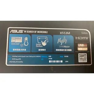 ASUS X553M 筆電