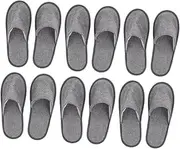 NIYANGLE 6Pairs Portable Foldable Travel Slippers Indoor Outdoor Slippers for Hotel Guests and Home Use Space Saving Design for Men Women for Vacations