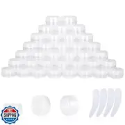 50PCS 10 Gram Sample Containers, 10ml Empty Jars with Lids, Small Cosmetic Co