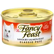 Fancy Feast Classic Pate Savoury Salmon Feast Wet Cat Food - 85g
