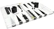 Tizo Backgammon Lucite Black and White Set