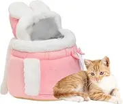 Cat Carrier Bag:Cute double pocket design, cat cave, comfortable front backpack | comfortable cat carrier bag, adjustable cat carrier for small cats, ch
