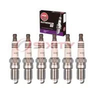 6 pcs NGK Ruthenium HX Spark Plugs for 2000-2005 Ford Taurus 3.0L V6 - nt