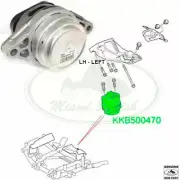 LAND ROVER FRONT SUPPORT ENGINE MOUNTING MOUNT LH RANGE V8 06-09 KKB500470 OEM (for: Land Rover)