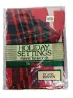 Plaid Tablecloth Cotton Runner Holiday Table Red Plaid Décor Washable Tablecloth