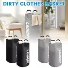 2 Pcs Laundry Basket Collapsible Laundry Hamper with Aluminum Handles BrKDD