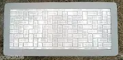 Brick bench top mold concrete plaster .150 plastic mould 31" x 14" x 2.5" thick