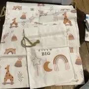 Gather & Knot Drawstring Gift Bags | 20" Large 12" Small | Premium Canvas |
