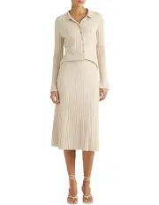 [David Lawrence] Eula Sparkle Knit Top in Gilver Sparkle