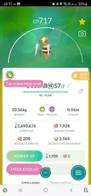 Beedrill Legacy ( Drill Run ) Pokemon Trade Go