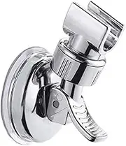Medsuo Adjustable Shower Head Holder Removable Suction Cup Shower Head Bracket No Drill Shower Head Bracket with Chrome Polished for Bathroom
