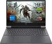 HP Victus 15 Gaming Laptop, 15.6" 144Hz FHD Display, AMD Ryzen 5 7535HS, 16GB DDR5 RAM, 512GB PCIe M.2 SSD, NVIDIA GeForce RTX 2050, HDMI, Wi-Fi 6, Windows 11 Home, Silver