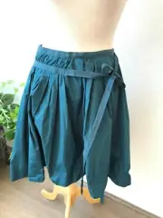Repetto Designer Teal A Line Pleated Skirt Size 36 Au 8 New w Tag RRP $580