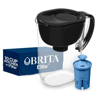Brita 10 Cup Water Purification Pitcher with Elite Filter BPA Free Easy Fill