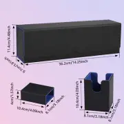 Deck Box 5 in 1 PU Card Deck Box with Dice Tray and 4 Card Deck Cases xioYE