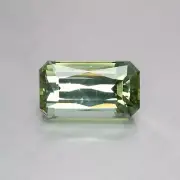 9.73ct (15.5x9) Emerald Cut Stunning Top Lustrous 100% Natural Green Apatite