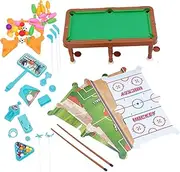 KICHOUSE 1 Set Mini Billiard Table Plaything Desktop Fun Game for Family Portable Indoor Billiards Board Game for Hand Eye Coordination Parent Interaction