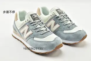 NEW BALANCE 574 慢跑鞋 NB574 白藍粉 湖水藍 復古 麂皮 WL574SUO 女鞋  -步履不停