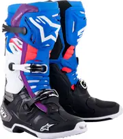 Alpinestars Tech 10 Supervented S23, boots , color: Black/Blue/Purple/White , size: 13 US