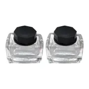 2 Pieces Empty Ink Bottles Glass Bottles Mini Pigment Container Jar Bottles